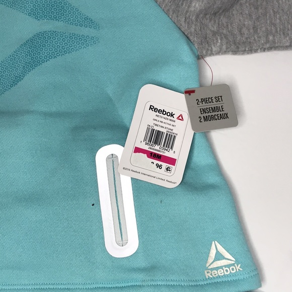 NWT REEBOK Baby & Toddler Girls Camo Leggings with Top, 2 Piece Athletic Set - Picture 3 of 8